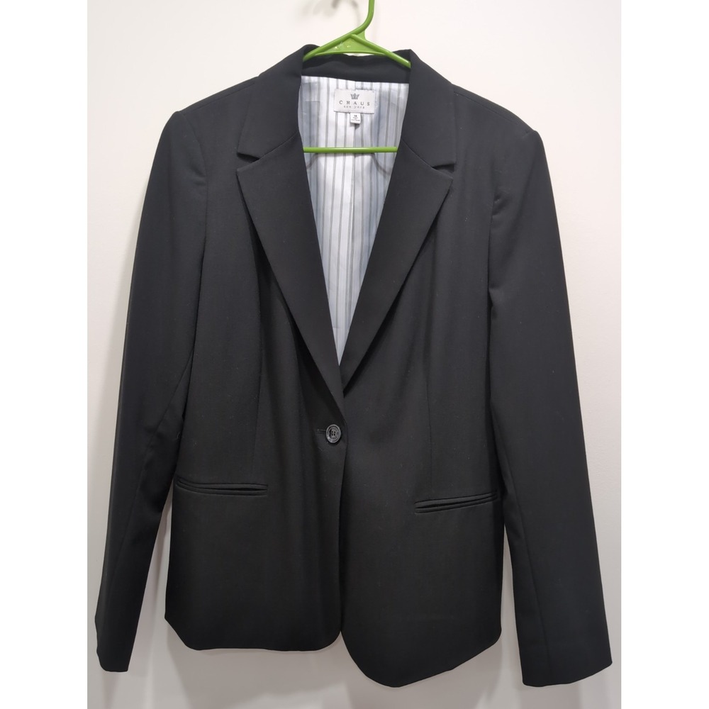 CHAUS New York "Sophia" Classic Blazer – Women's Size 16 – Black – NWOT